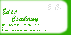 edit csakany business card